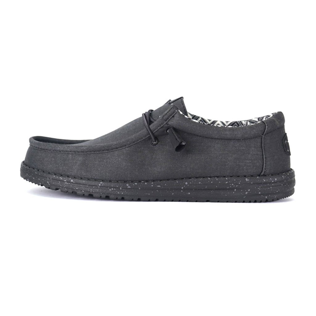 Canvas Dark Gray Hey Dudes Wendy Stretch Canvas Dark Grey