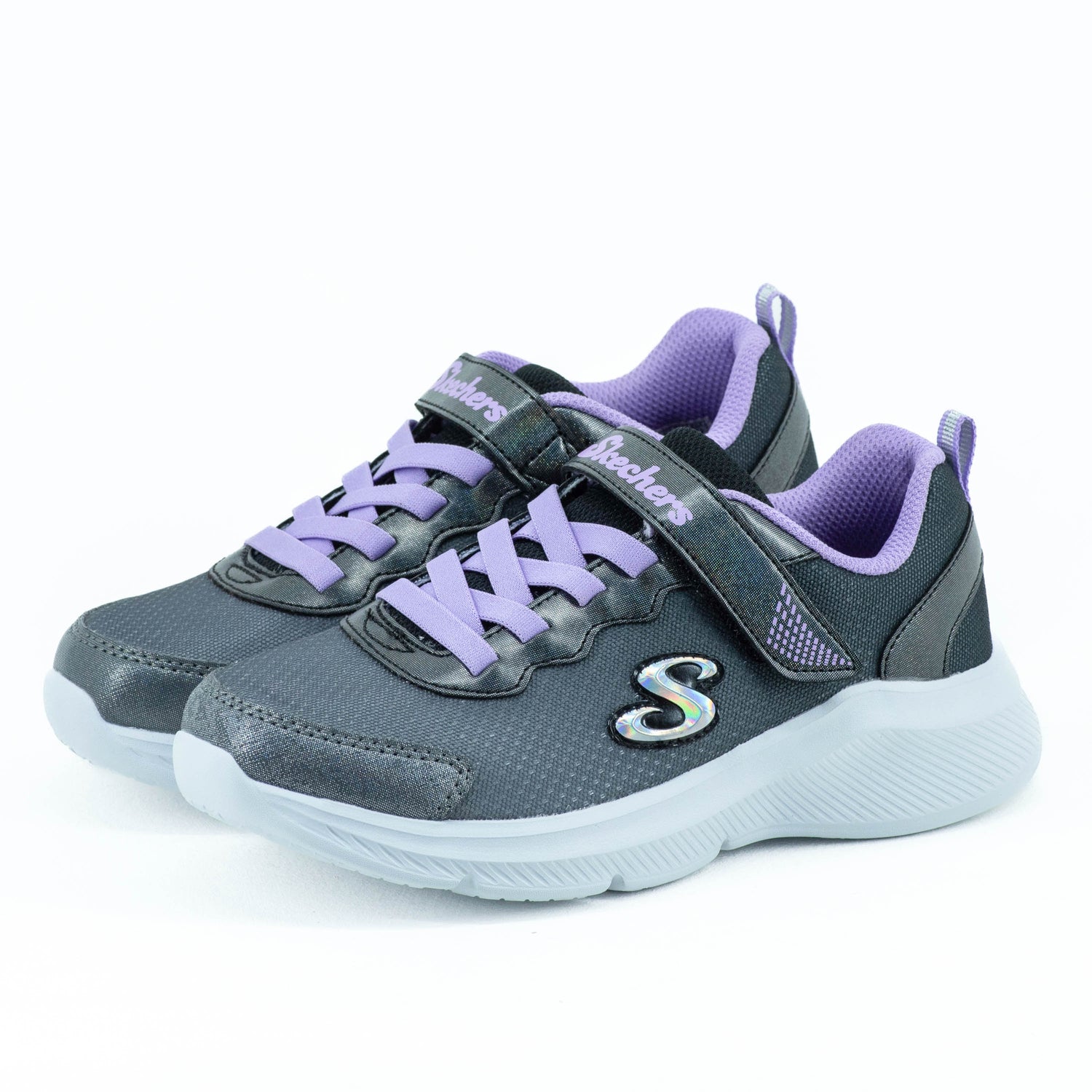 Tenis Skechers Kids Sole Swifters Cutie Walk Black/Vender