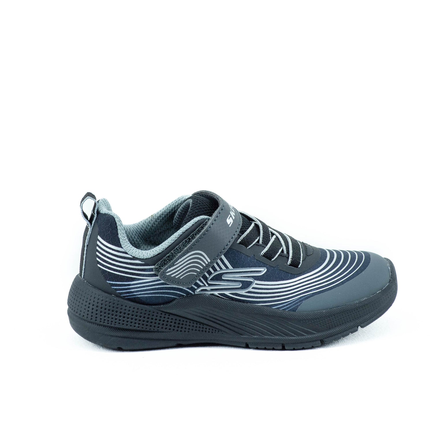Tenis Skechers Kids Microspec Advance Black/Silver