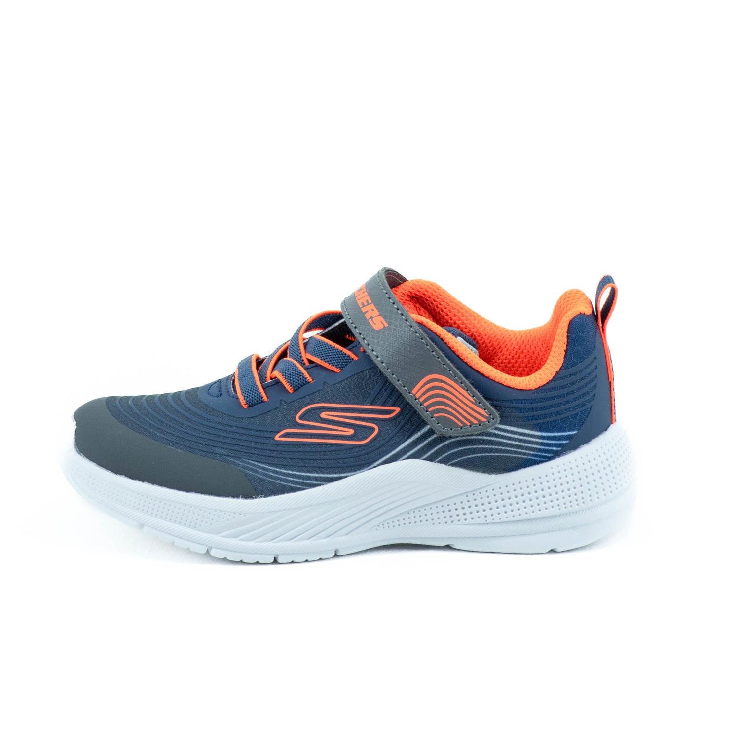 Tenis Skechers Kids Microspec Advance Nvy/Orng