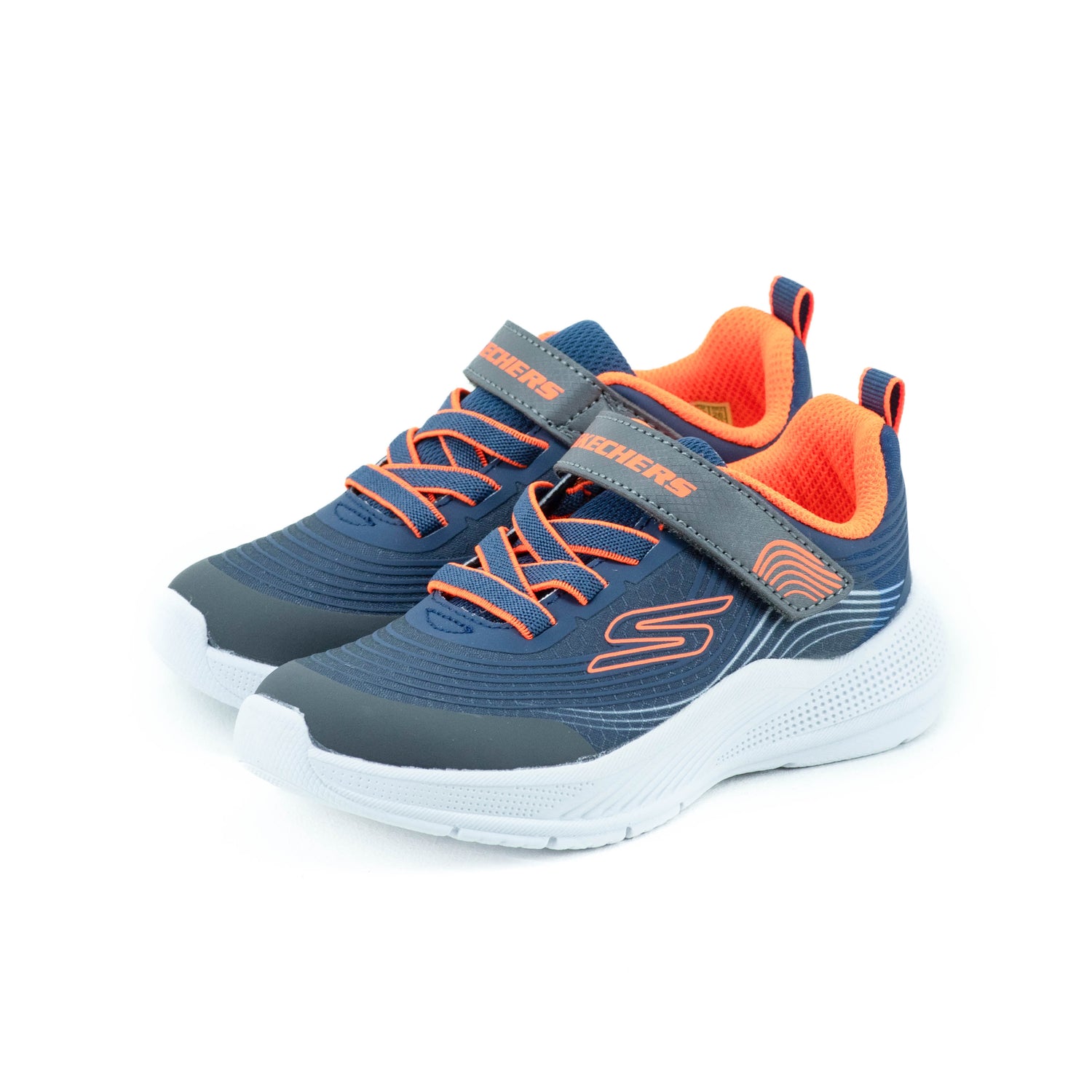 Tenis Skechers Kids Microspec Advance Nvy/Orng