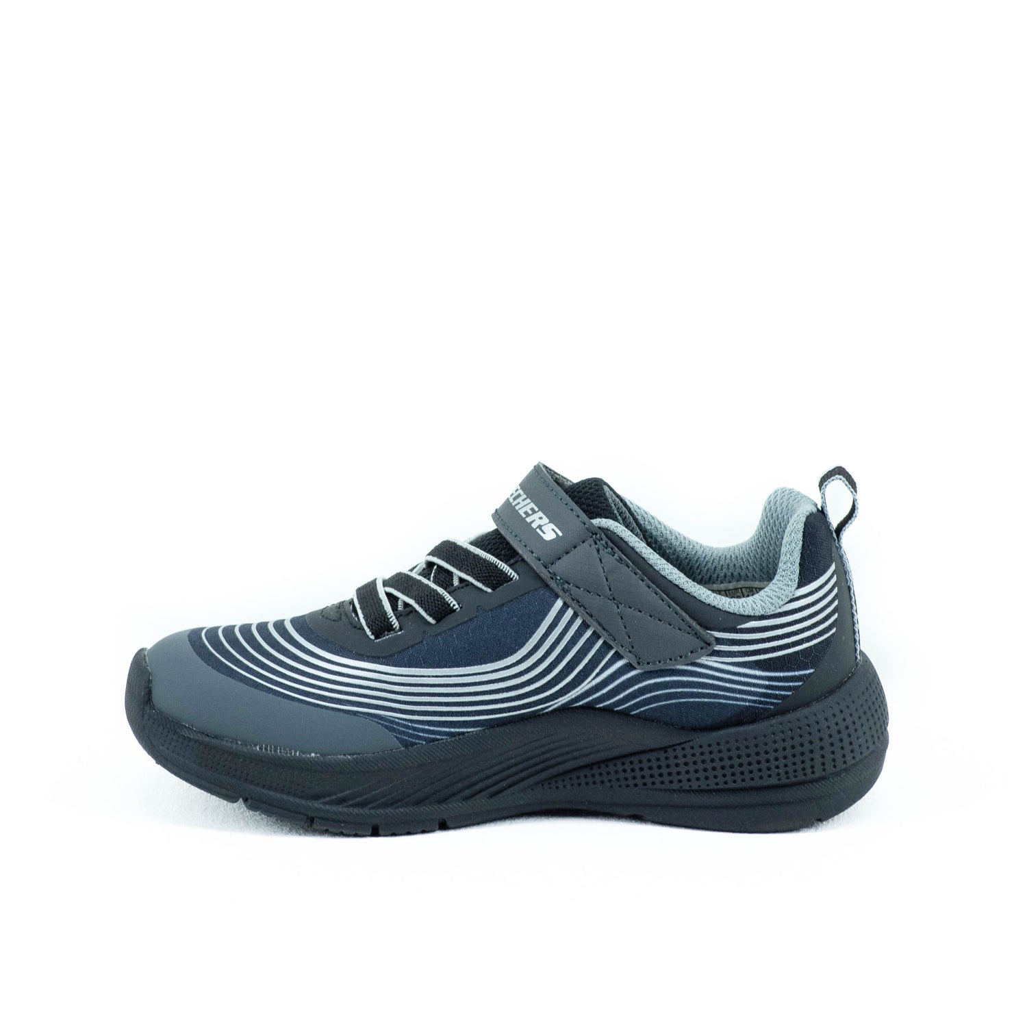 Tenis Skechers Kids Microspec Advance Black/Silver