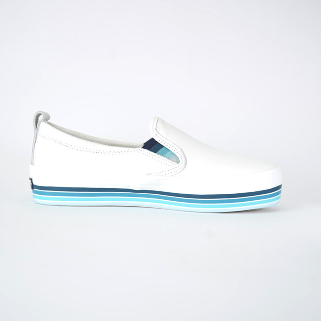 Tenis Sperry Crest TG Plat Stripe Wht