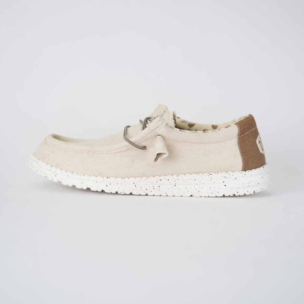 Tenis Hey Dude Wally Stretch Canvas Ivory