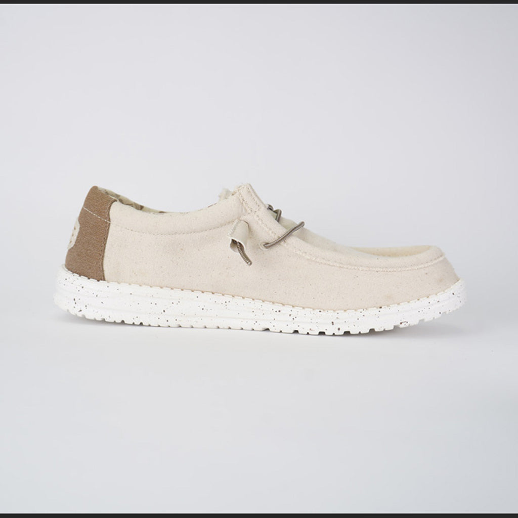 Tenis Hey Dude Wally Stretch Canvas Ivory