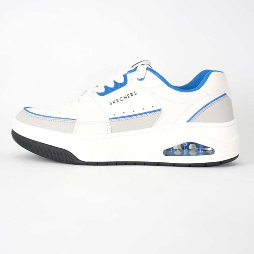 Tenis Skechers Uno Court-low-post White/Blue