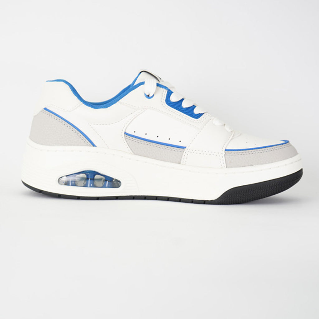 Tenis Skechers Uno Court-low-post White/Blue