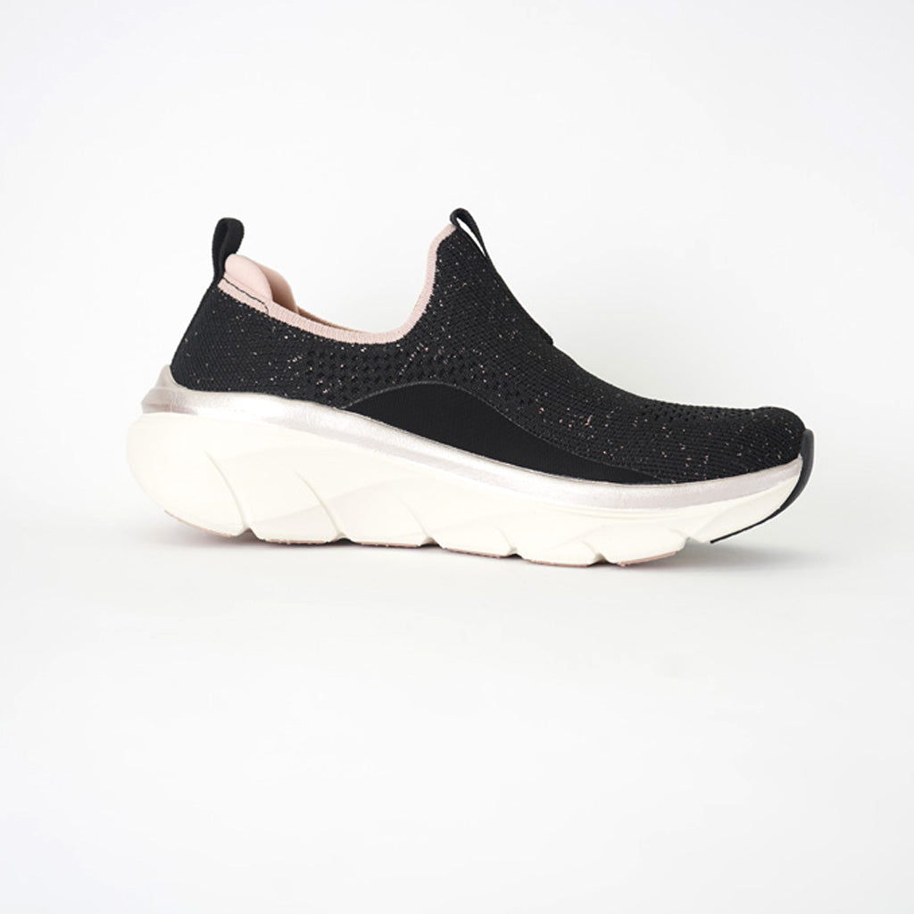 Tenis Skechers Dlux Walker 2 0-sparkle Forever Black/Rose Gold