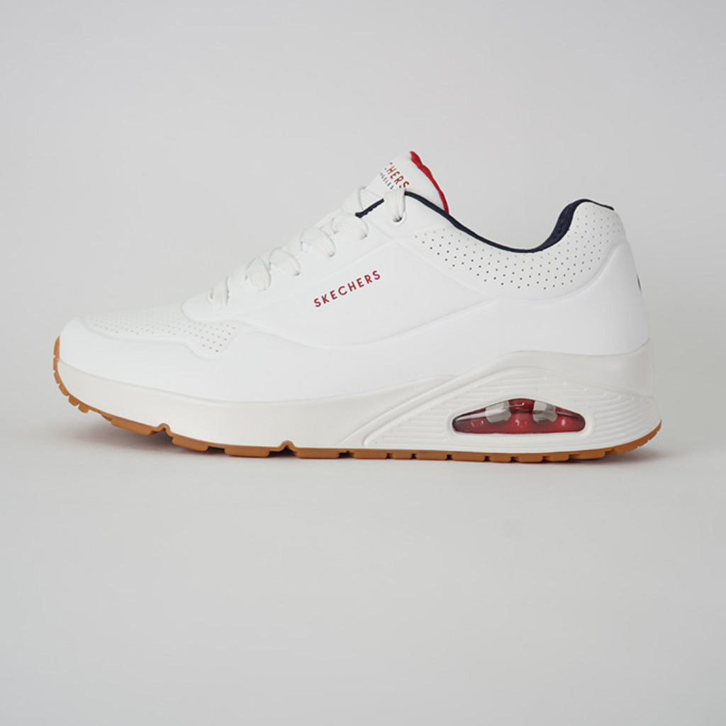 Tenis Skechers Uno-stand On Air White/Navy/Red