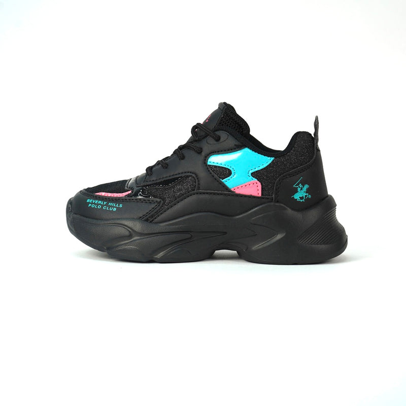Tenis Beverly Hills Polo Club Kids Glitz All Black