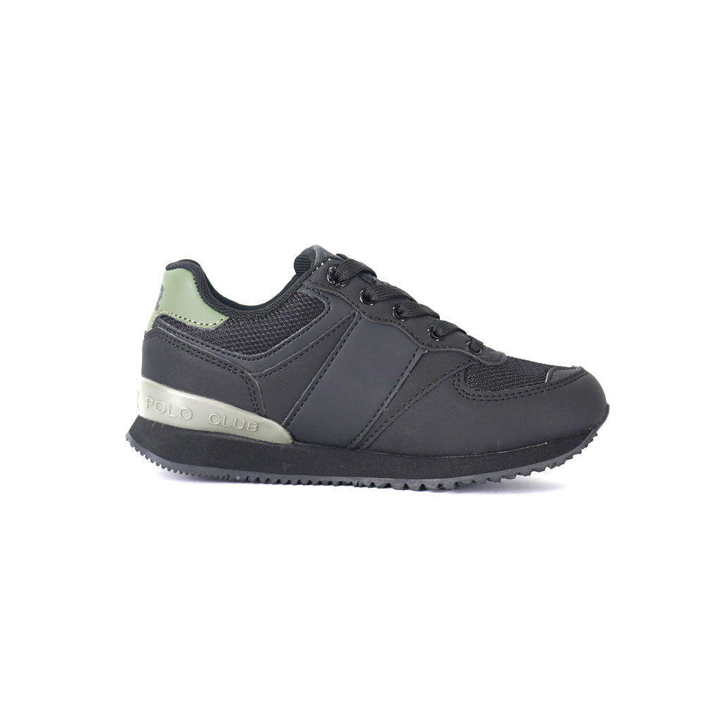 Tenis Beverly Hills Polo Club Kids Bking Black/Black Outsole