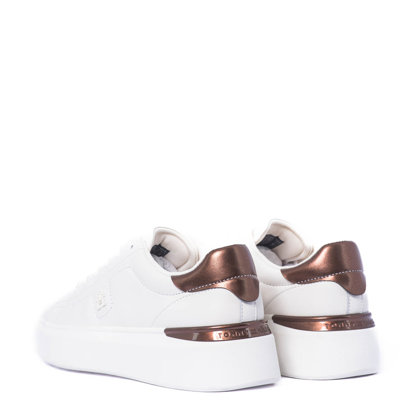 Tenis Tommy Chic Flatfom Sneaker Gold