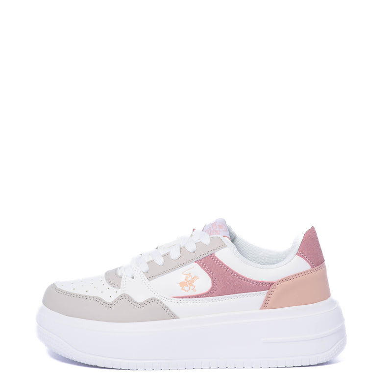 Tenis Beverly Hills Polo Club Loraine White Pink