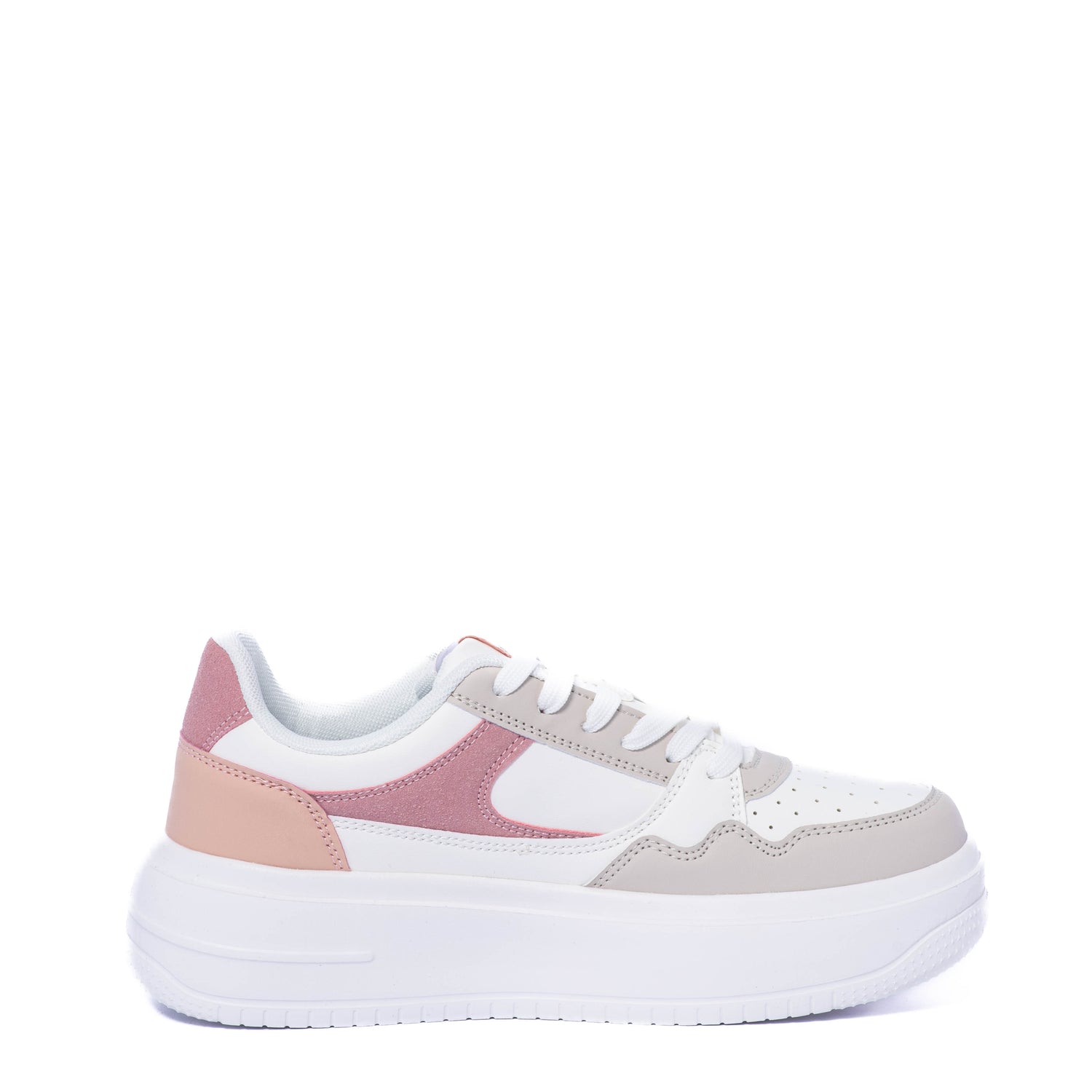 Tenis Beverly Hills Polo Club Loraine White Pink