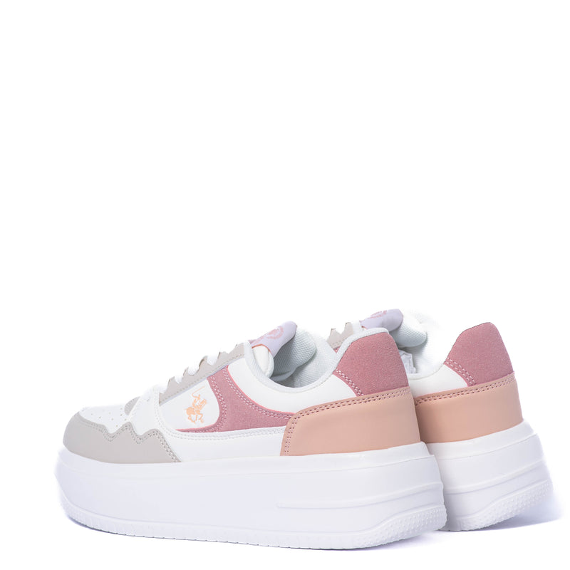 Tenis Beverly Hills Polo Club Loraine White Pink