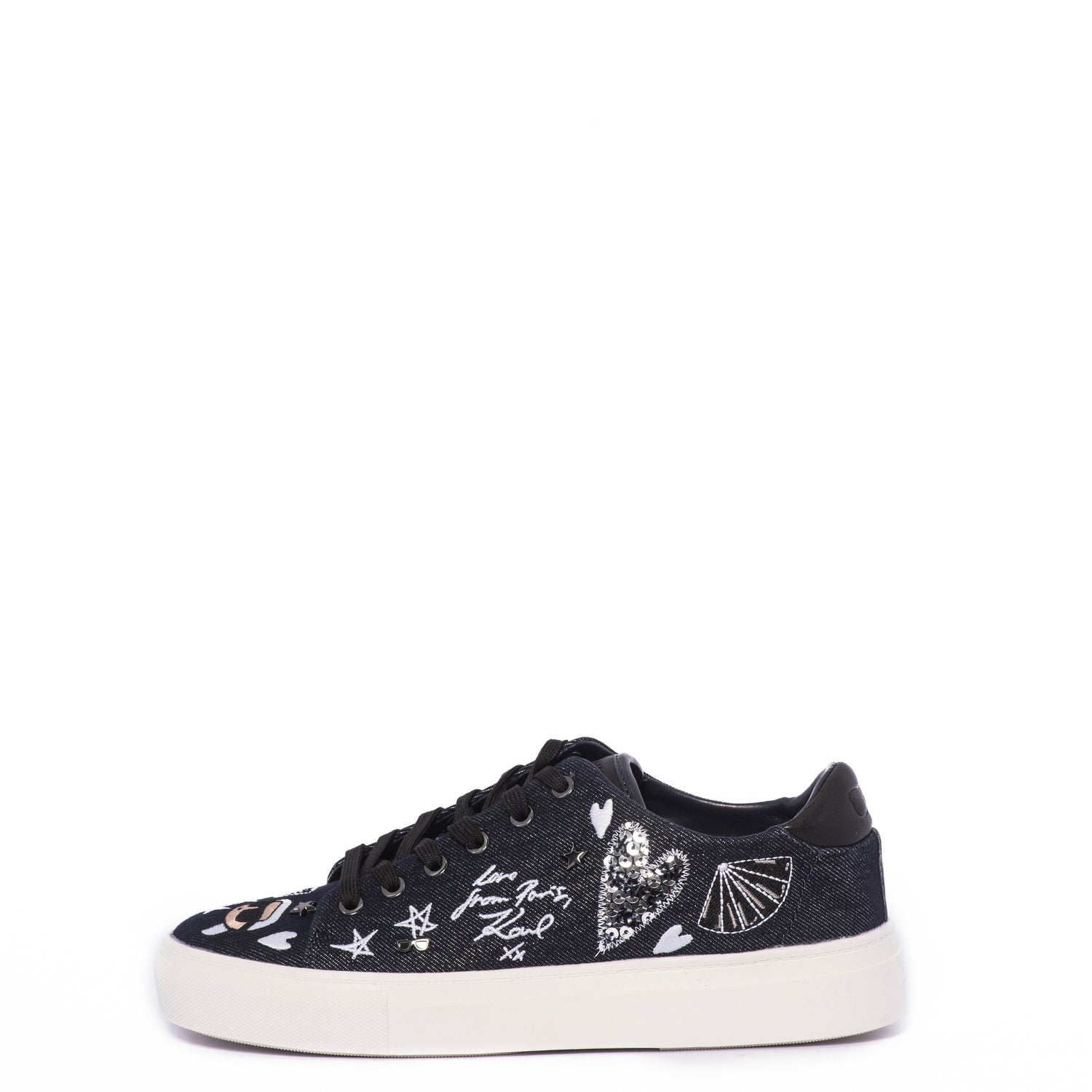 Tenis Karl Lagerfeld Cate Ikonic Lace U Dk Navy Black