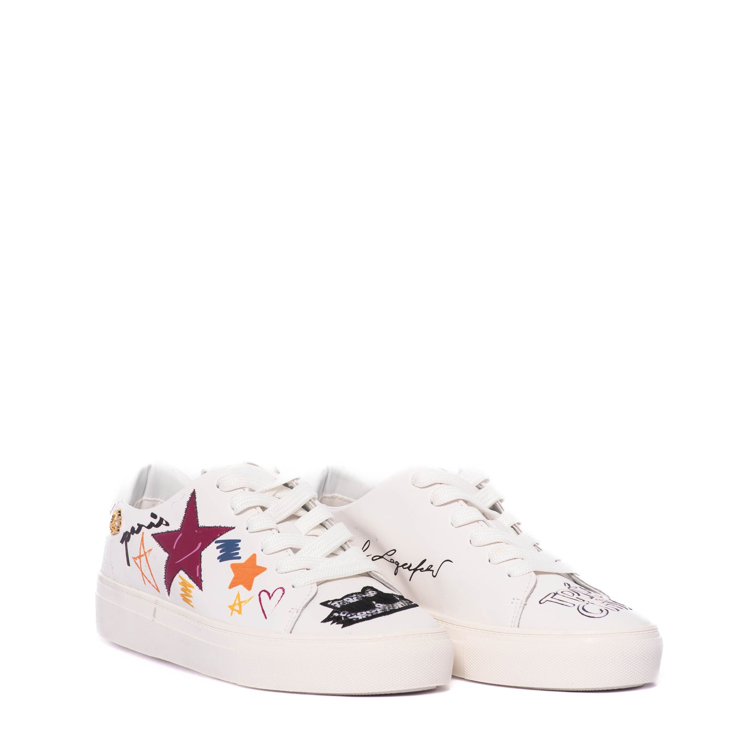 Tenis Karl Lagerfeld Cate Ikonic Lace U Brt White