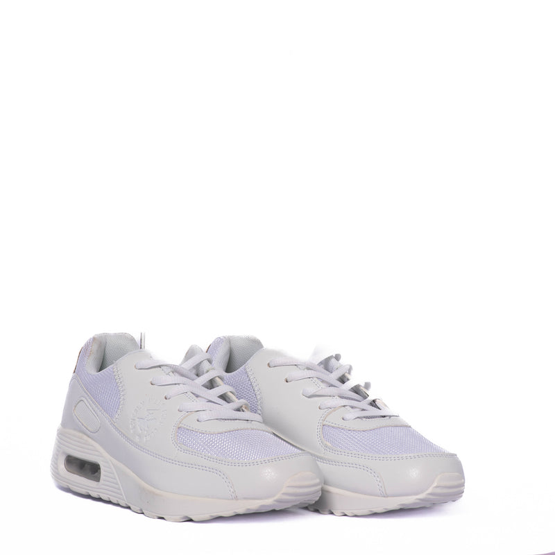 Tenis Beverly Hills Polo Club Kids Asher White/ White Outsole