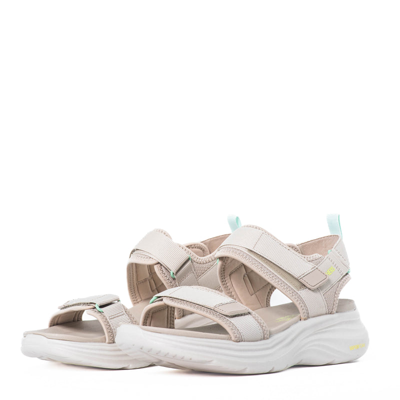 Chanclas Skechers Vapor Foam Laidblack Moments Natural/Aqua