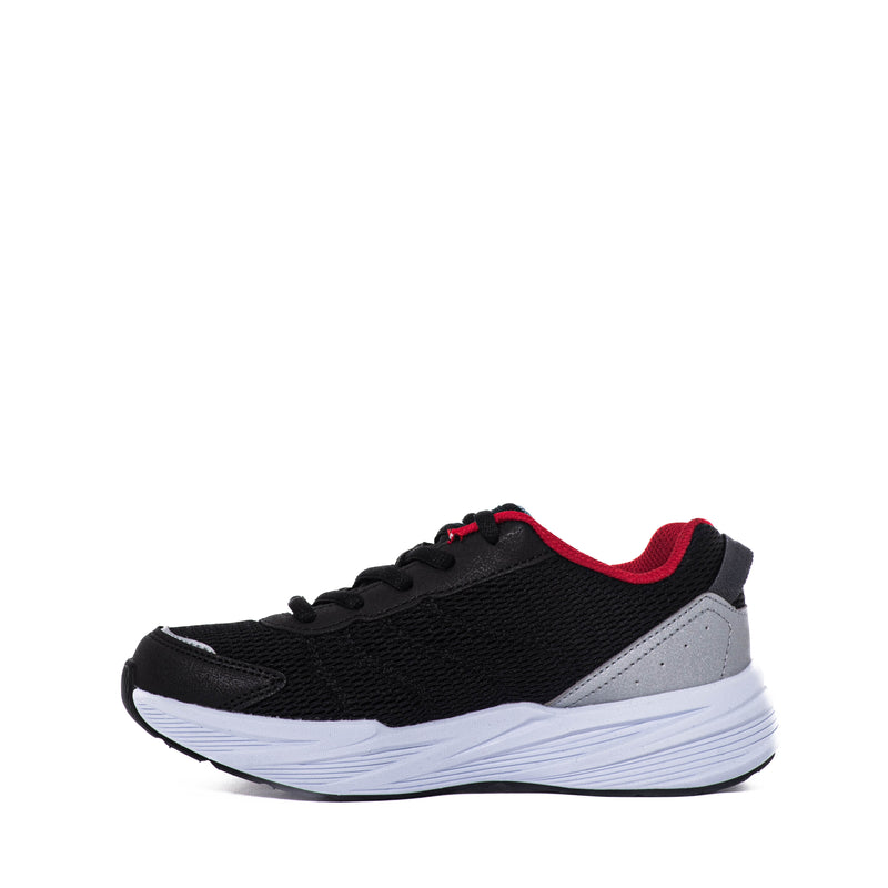 Tenis Skechers Kids Microspec Tread Cybrex Black/Silver/Red