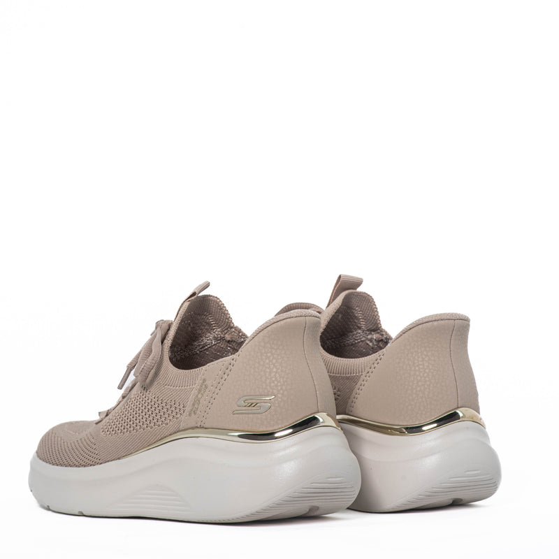 Tenis Skechers Bobs B Love True Delight Taupe