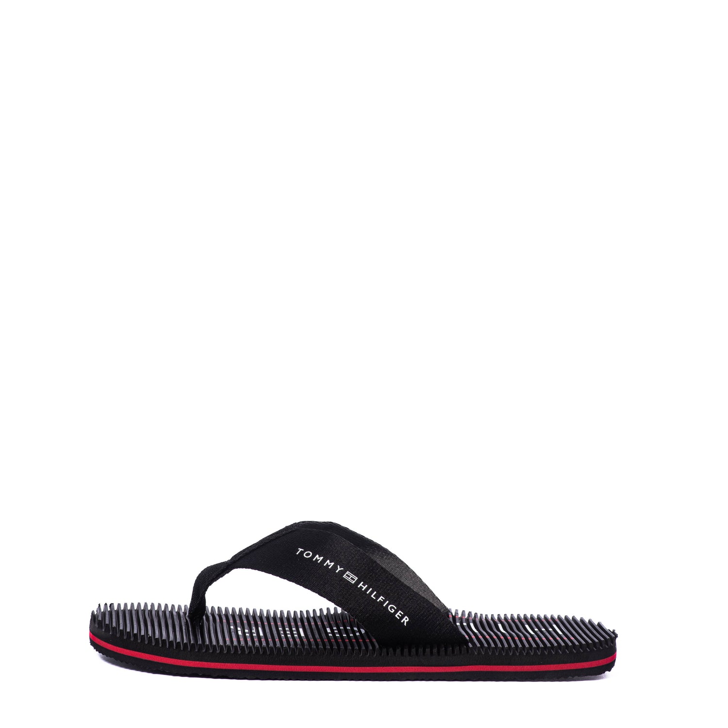 Chanclas Tommy Massage Footbed Beach Sandal Black