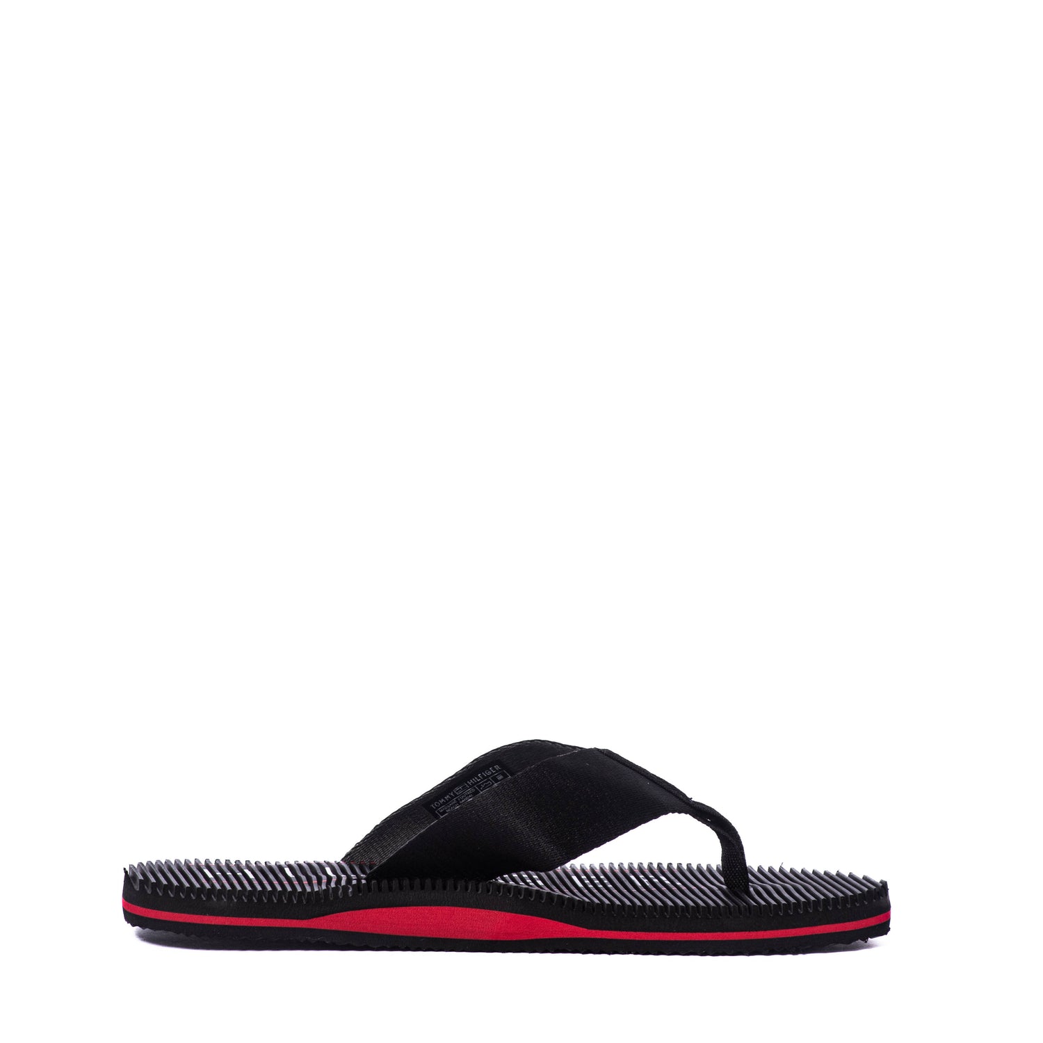 Chanclas Tommy Massage Footbed Beach Sandal Black