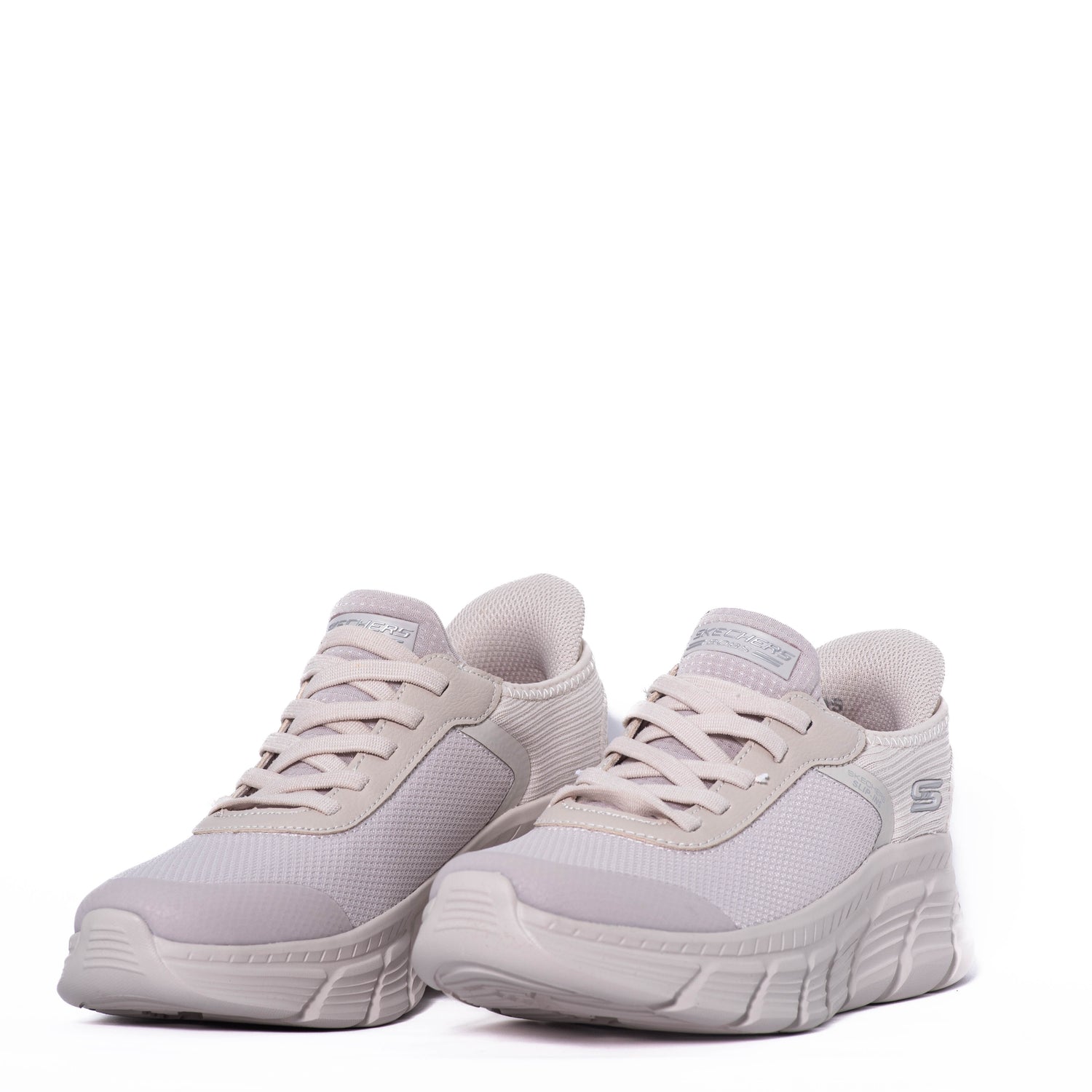 Tenis Skechers Bobs B Flex Hi Linear Force White