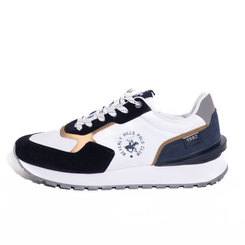 Tenis Beverly Hills Polo Club Badboy White Navy