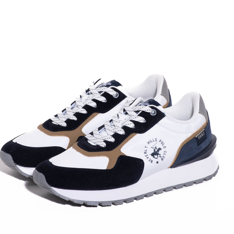 Tenis Beverly Hills Polo Club Badboy White Navy