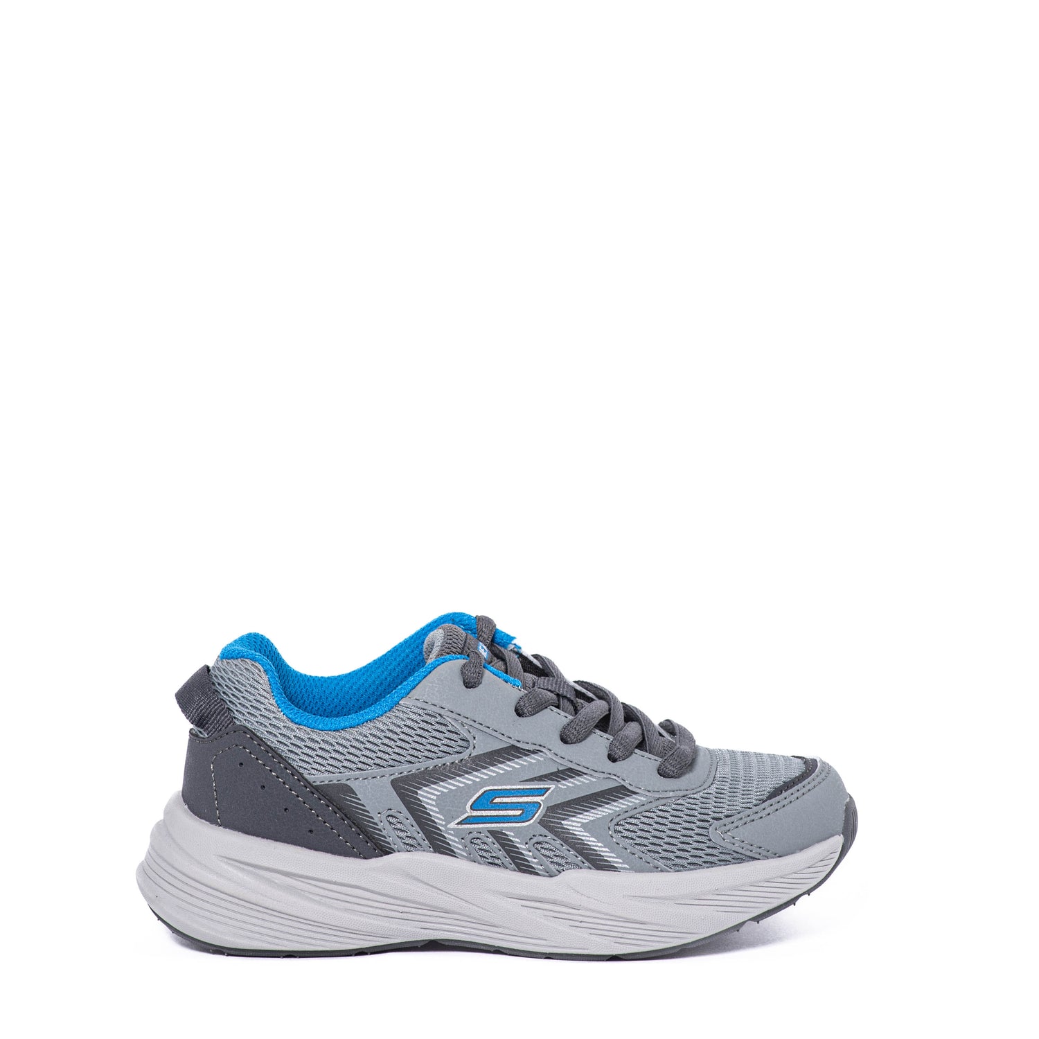 Tenis Skechers Kids Microspec Tread Cybrex Gray/Blue