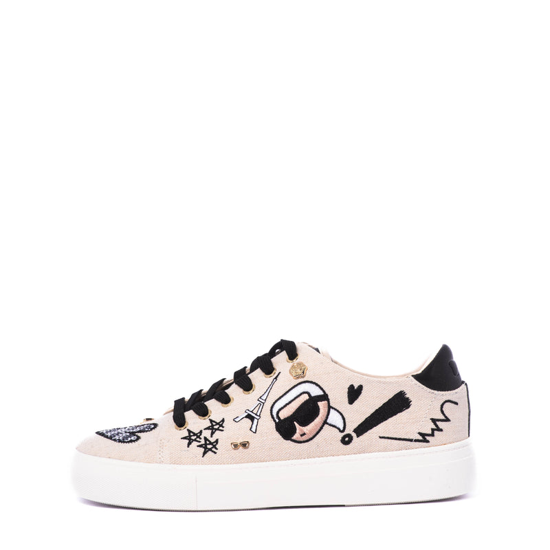 Tenis Karl Lagerfeld Cate Ikonic Lace U Sft White Black