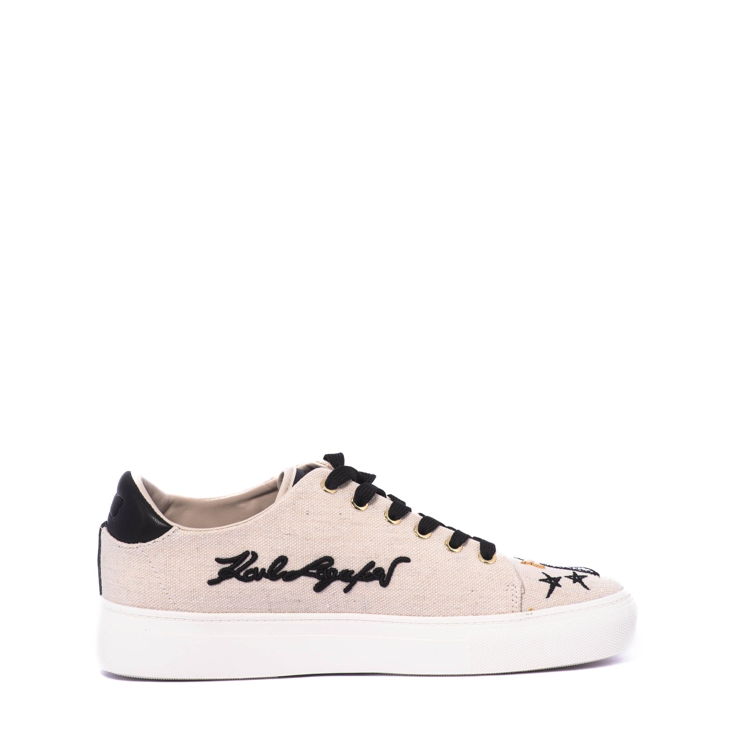 Tenis Karl Lagerfeld Cate Ikonic Lace U Sft White Black