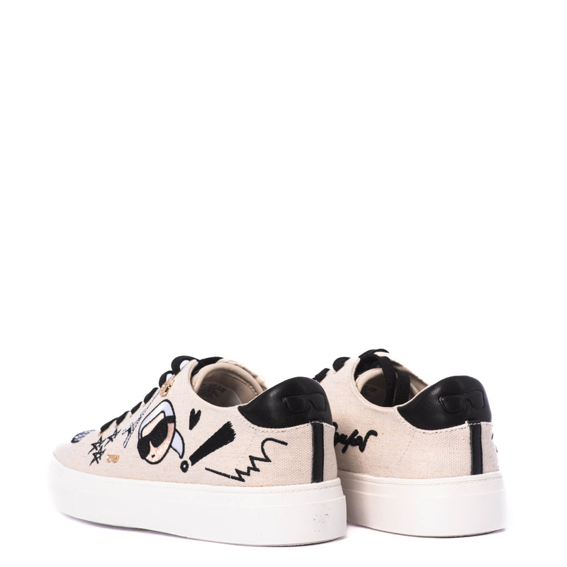 Tenis Karl Lagerfeld Cate Ikonic Lace U Sft White Black