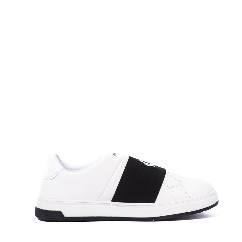 Tenis Calvin Klein Kids Low Cut Lace-Up Sneaker White/Black