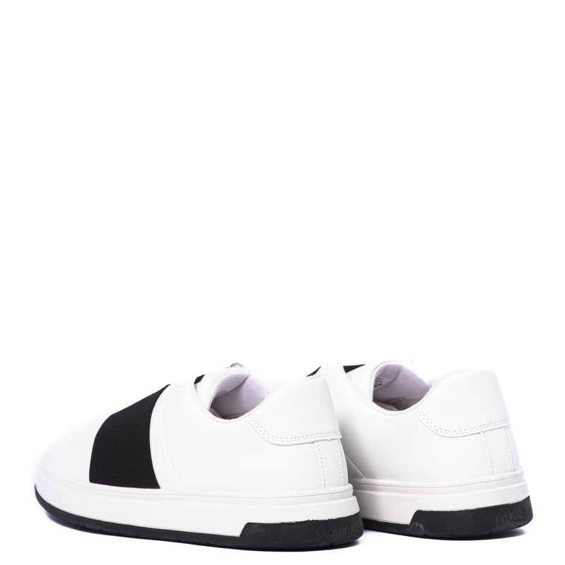 Tenis Calvin Klein Kids Low Cut Lace-Up Sneaker White/Black