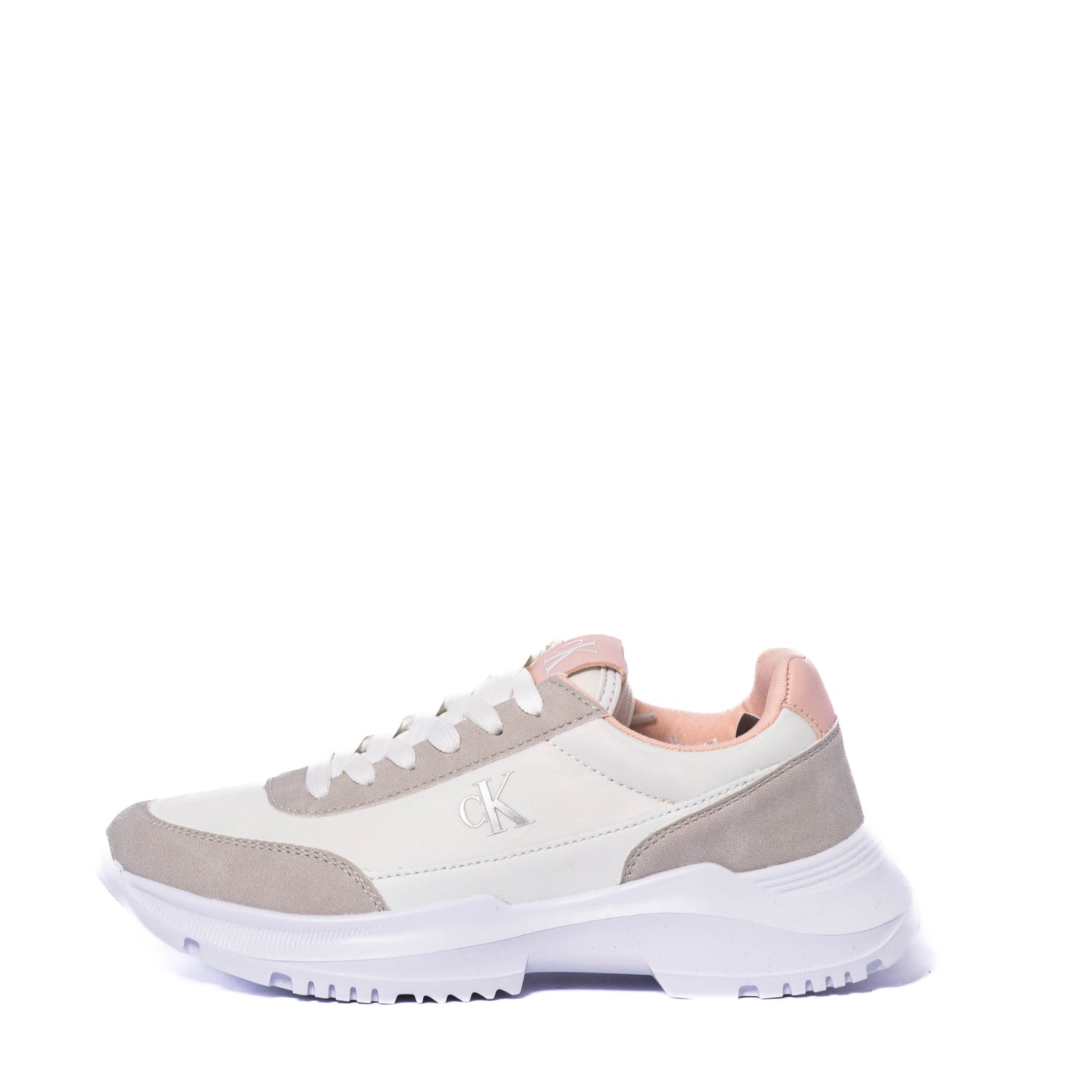 Tenis Calvin Klein Kids Low Cut Lace-Up Skeaker Grey/White