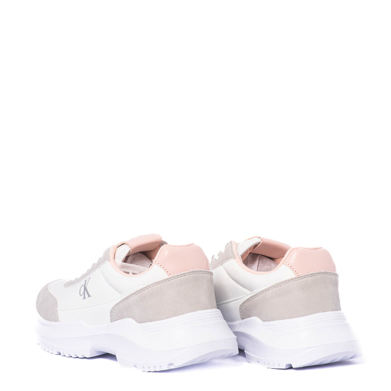 Tenis Calvin Klein Kids Low Cut Lace-Up Skeaker Grey/White