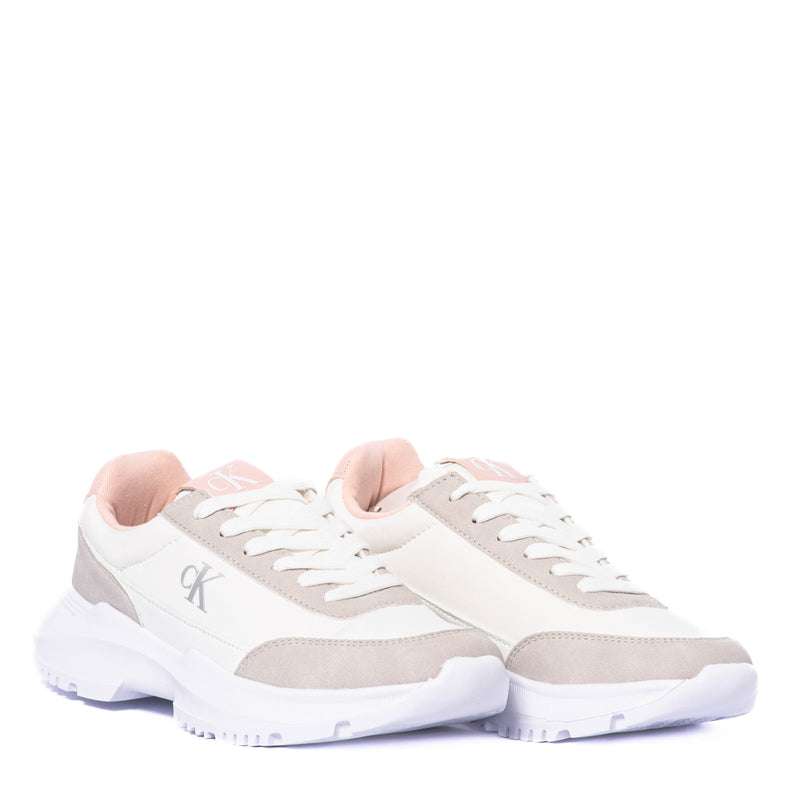 Tenis Calvin Klein Kids Low Cut Lace-Up Skeaker Grey/White