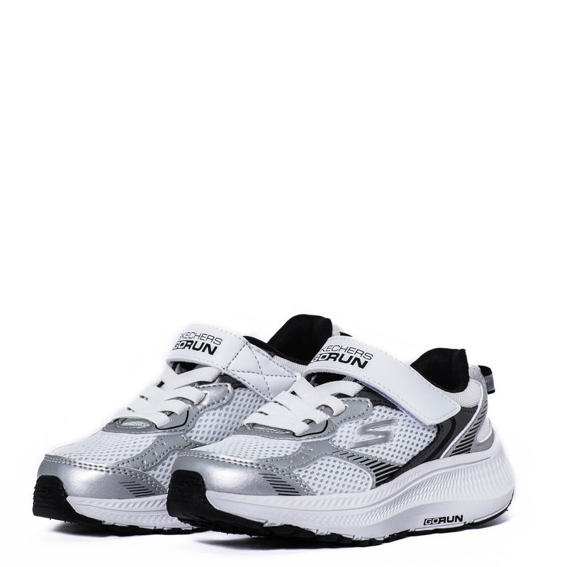 Tenis Skechers Kids Go Run Consistent 2.0 Level Pace Silver/White