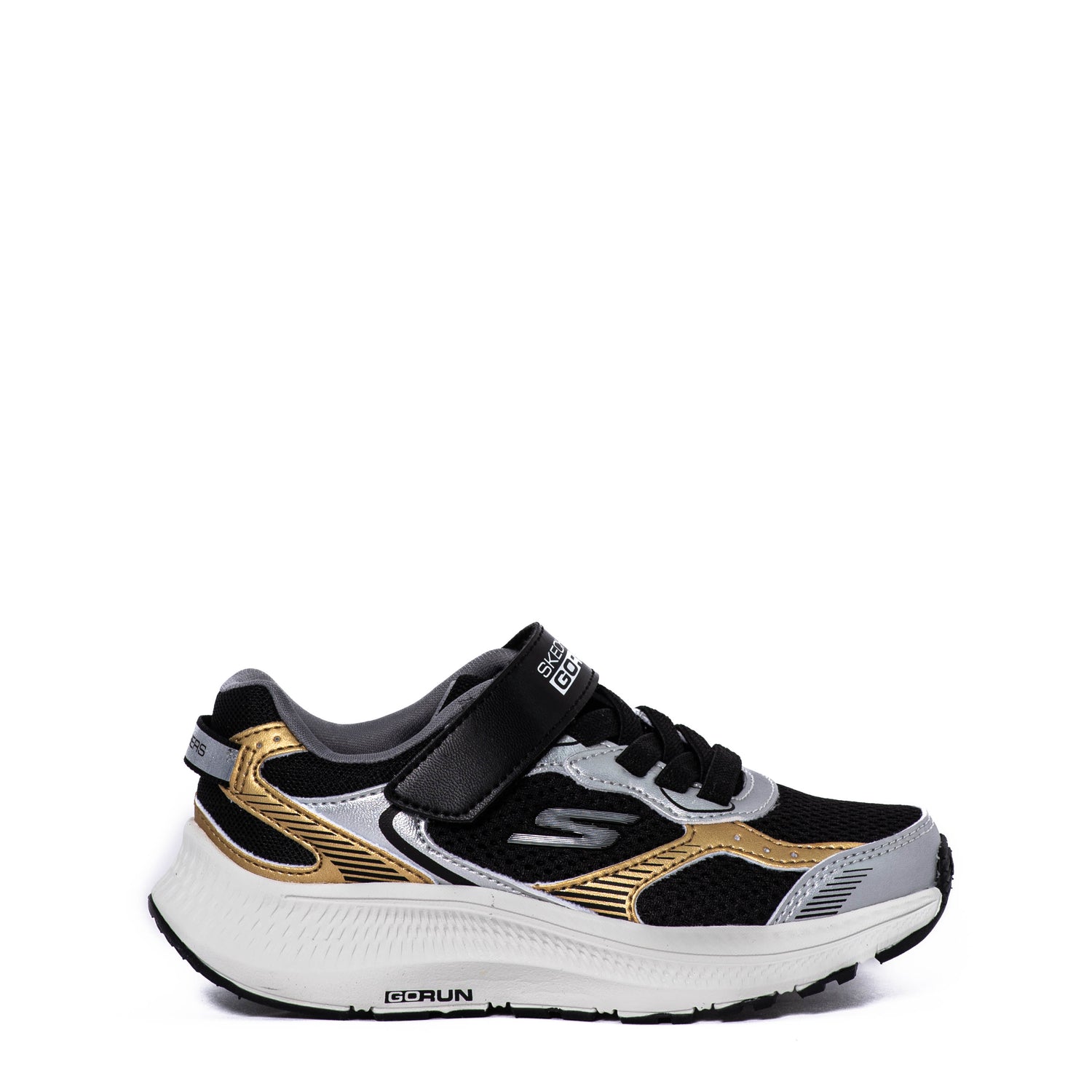 Tenis Skechers Kids Go Run Consistent 2.0 Level Pace Silver/Black
