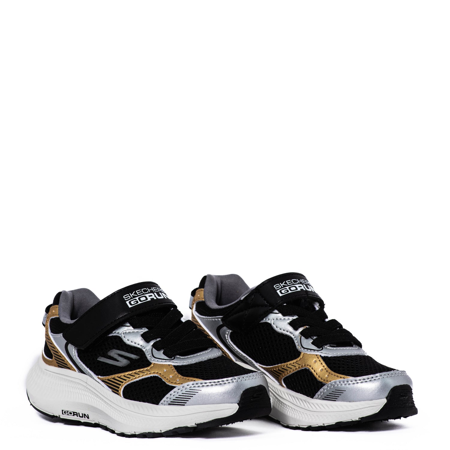 Tenis Skechers Kids Go Run Consistent 2.0 Level Pace Silver/Black