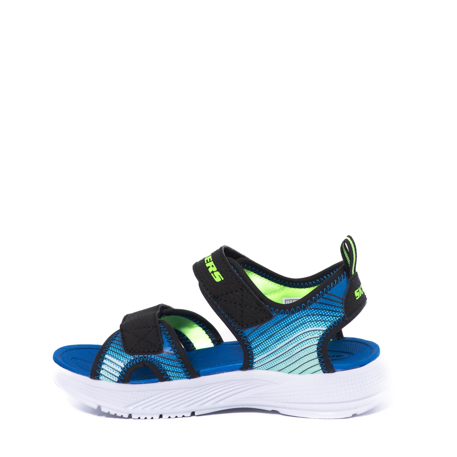 Chanclas Skechers Kids Microspec Splash Black/Lime