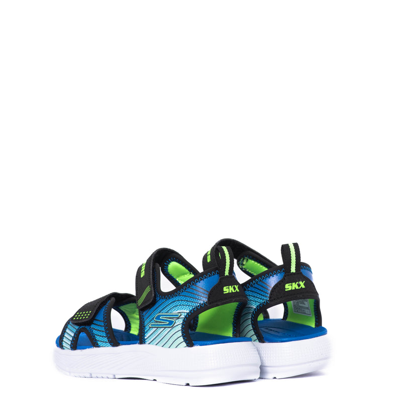 Chanclas Skechers Kids Microspec Splash Black/Lime