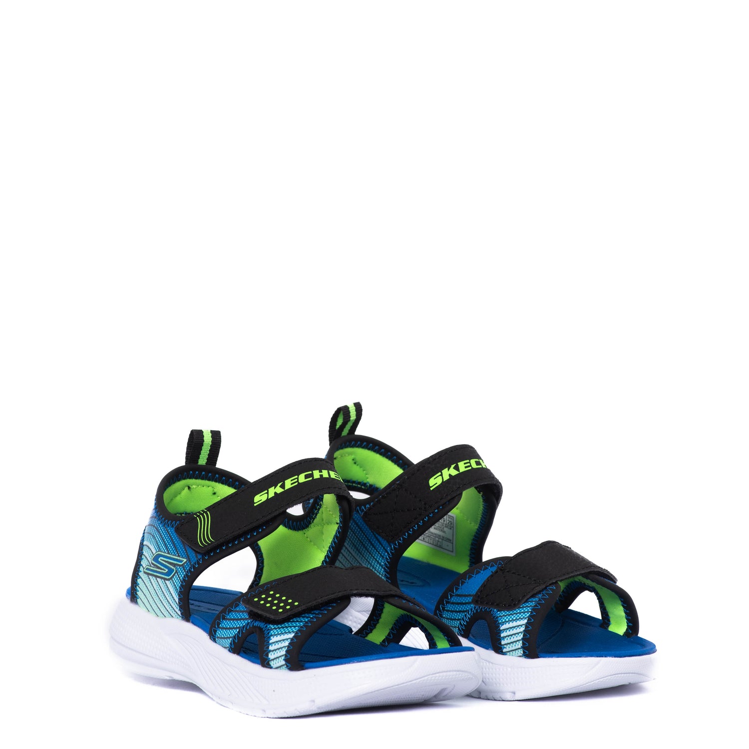 Chanclas Skechers Kids Microspec Splash Black/Lime