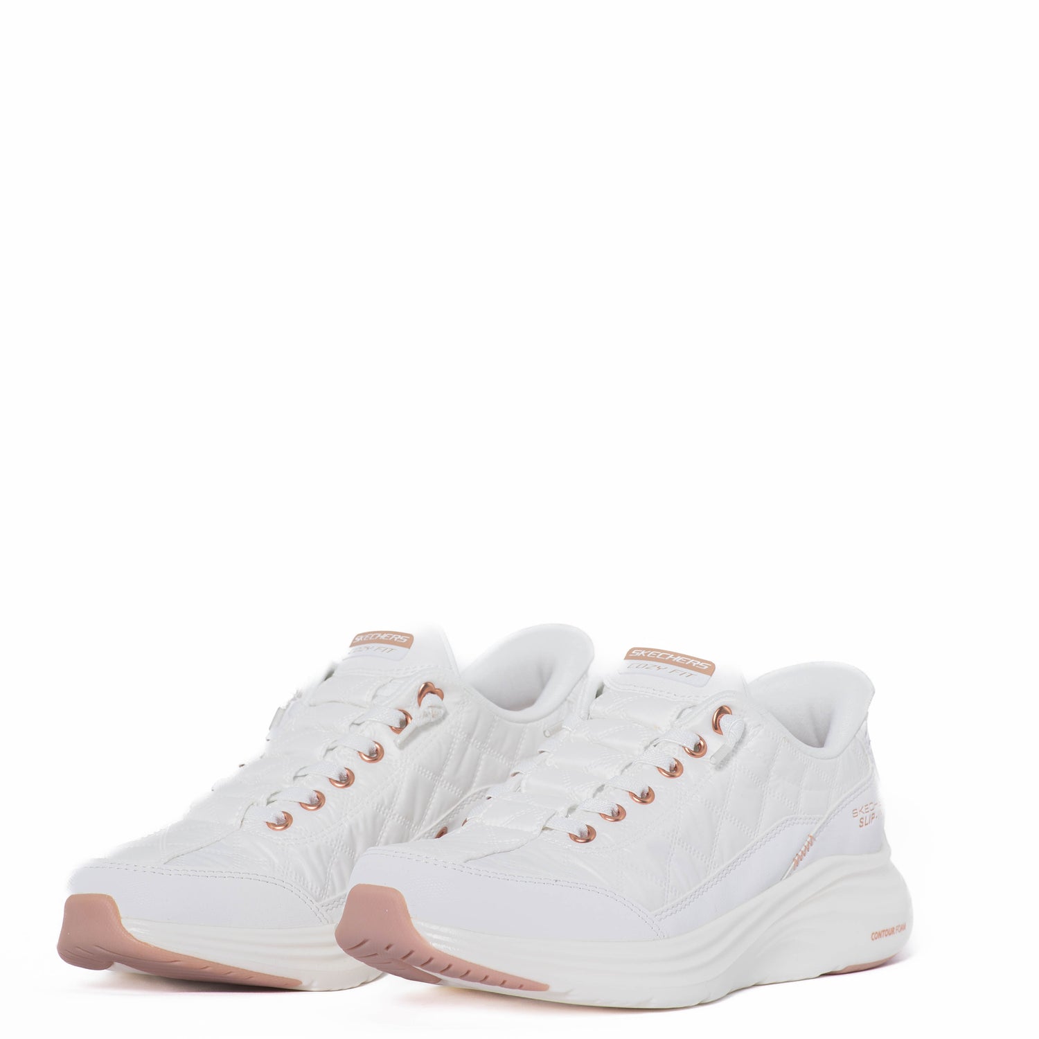Tenis Skechers Contour Foam Golden Hour White Rose Gold
