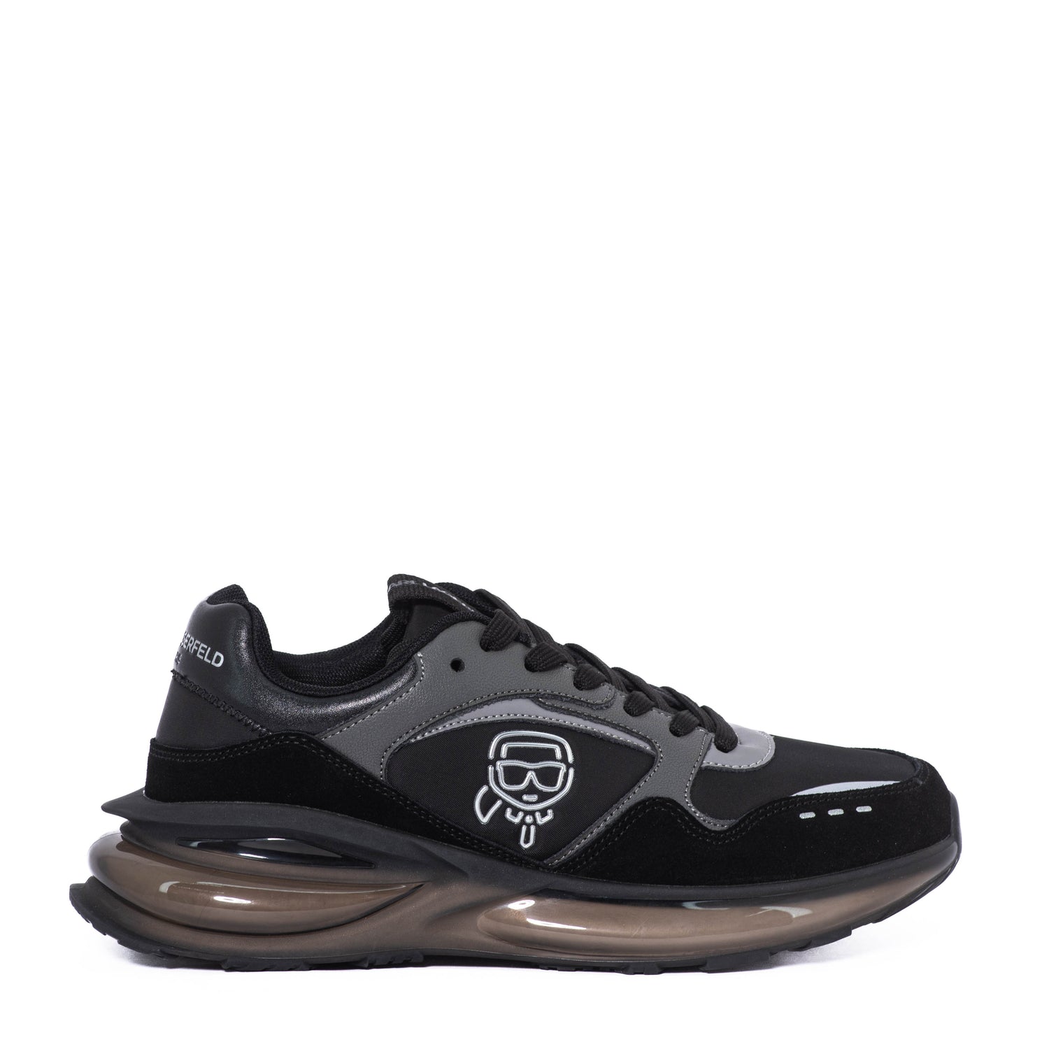 Tenis Karl Lagerfeld Paris Leather/Textile Black/Grey