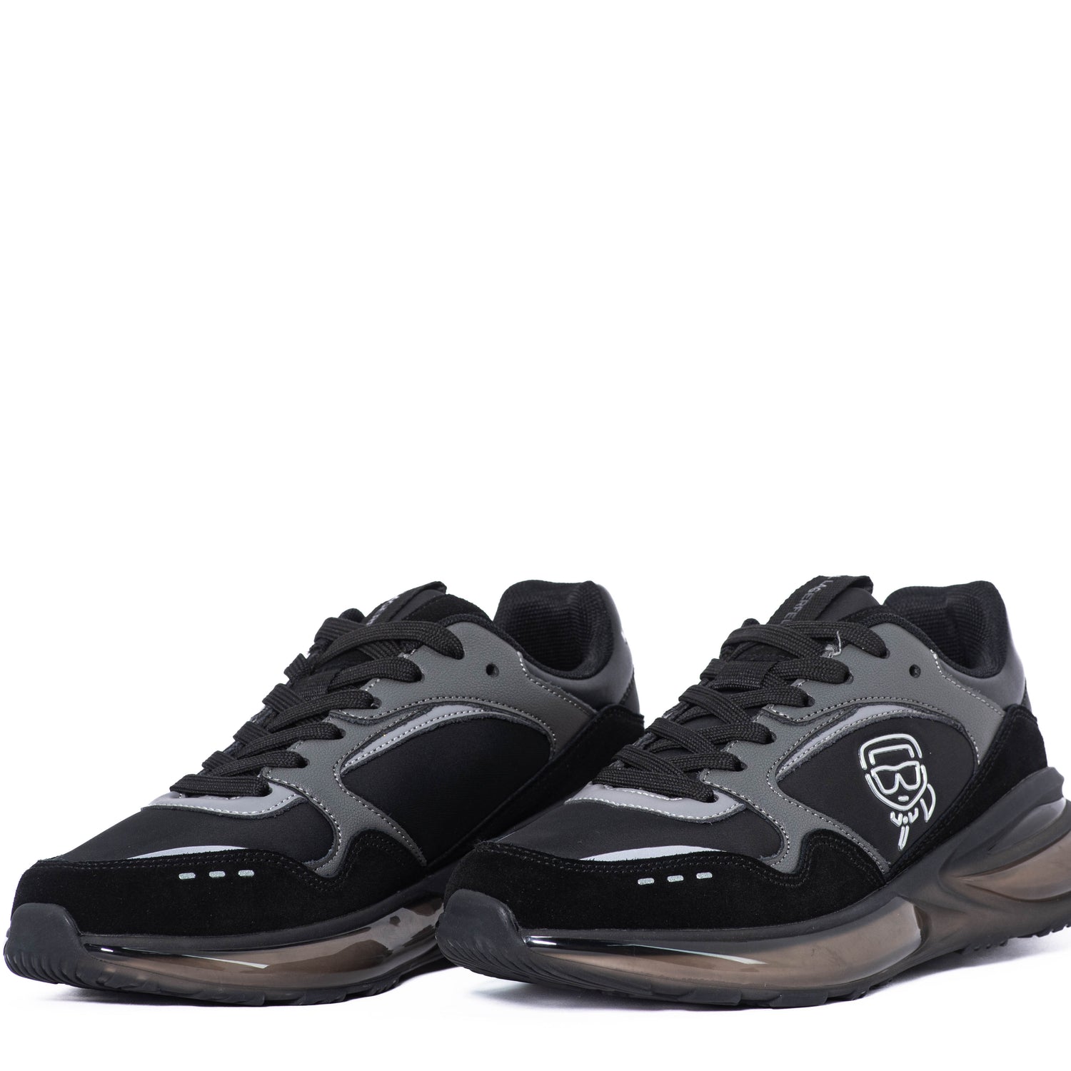 Tenis Karl Lagerfeld Paris Leather/Textile Black/Grey