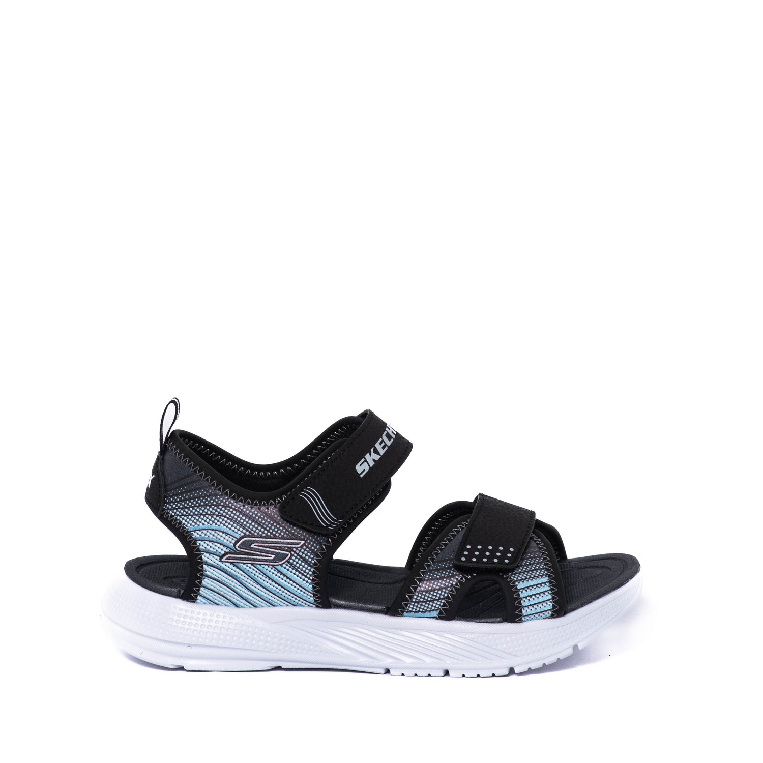 Chanclas Skechers Kids Microspec Splash Black/Silver