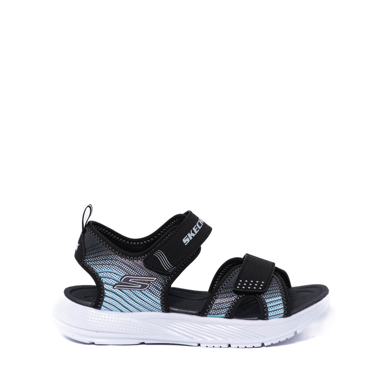 Chanclas Skechers Kids Microspec Splash Black/Silver